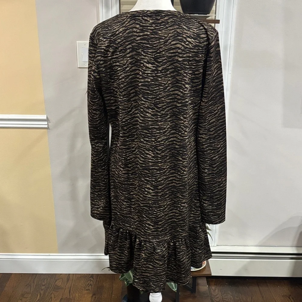 Michael Kors tiger print dress size L